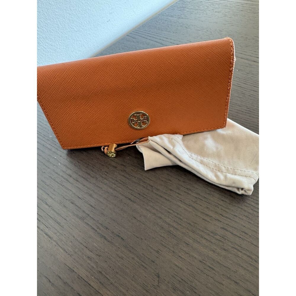 Tory Burch Large Orange Case for Glasses or Sunglasses -‎ Authentic